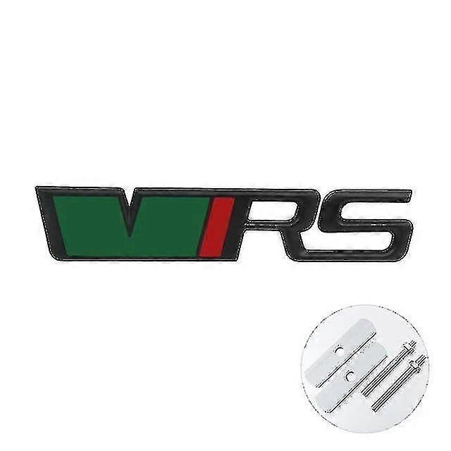 3D kovové logo Odznak VRS Kufor auta Predná mriežka Emblém pre Škodu Fabia 1 Mk1 Octavia 2 3 4 A7 A5 Vynikajúce príslušenstvo k nálepkám Rs Vrs
