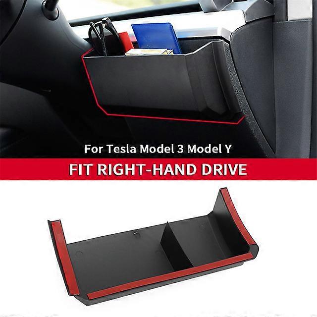 Under Steering Wheel Central Control Box Cell Phones Clutter Storage Organizer For Tesla Model 3 Model Y Interior Accessories