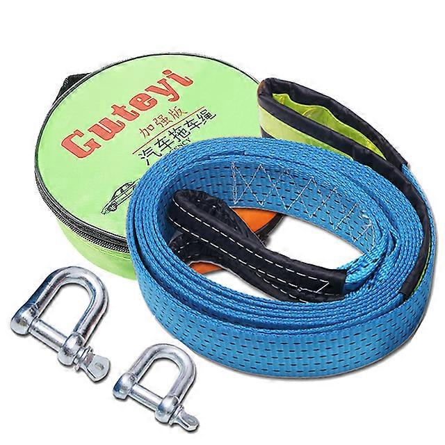 5m 8Tons Heavy Duty Car Tow Rope Auto Emergency Safety Towing Rope Cable Wire With Hooks High Strength Nylon For Car Emergency xjcl