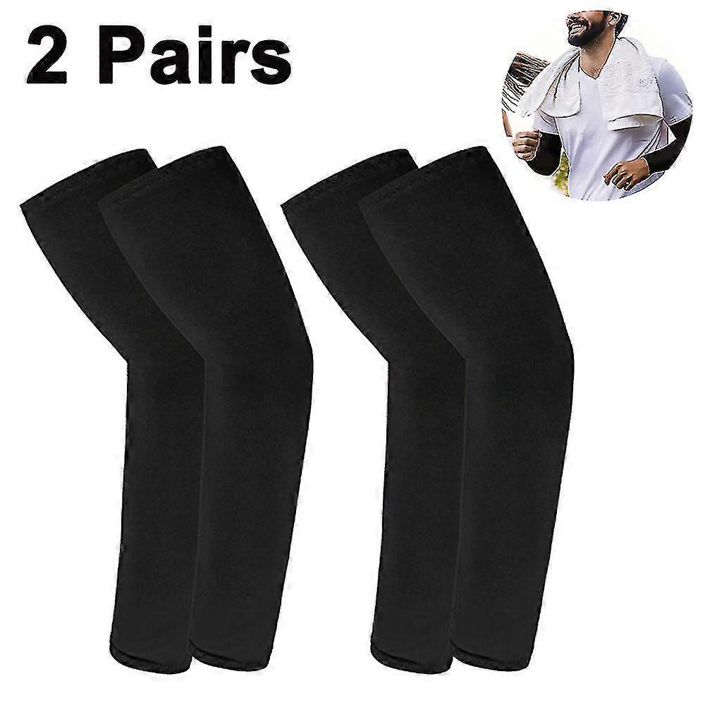 2 Ps Ing Arm Sleeves For Men Women, Uv Protective Upf 50