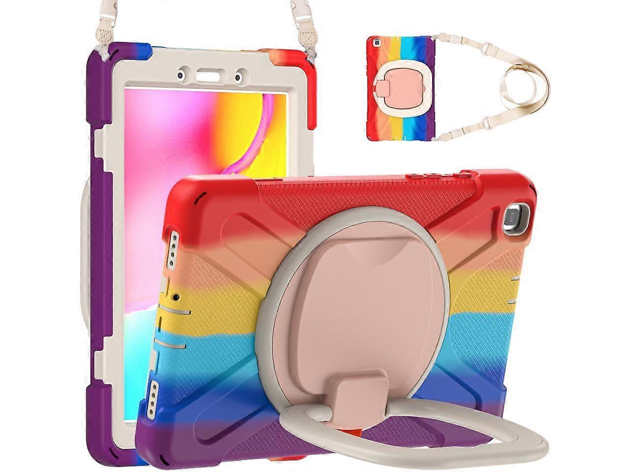 Samsung Galaxy Tab A 8.0 Case 2019, Shockproof Case with Hand Strap, Kickstand, Shoulder Strap for Galaxy Tab A 8.0 2019 SM-T290 SM-T295 SM-T297