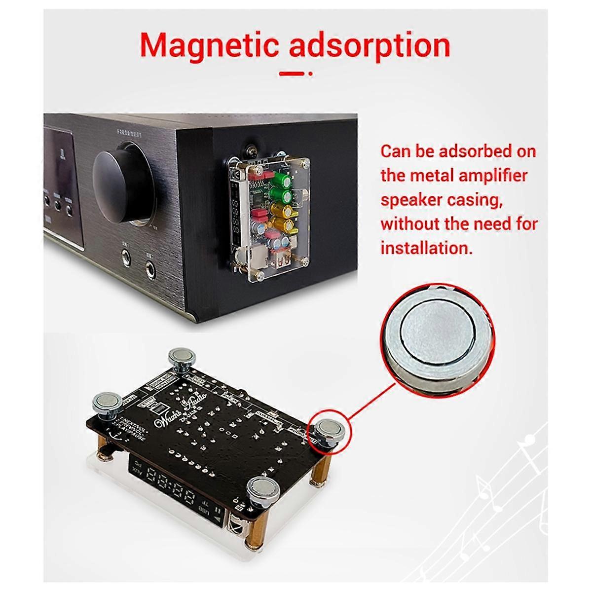 DAM K1 Lossless Fever Bluetooth U Disk Soundkarte Koaxiale TF-Decoderplatine Leistungsverstärker Vorverstärker DSP-Tuning