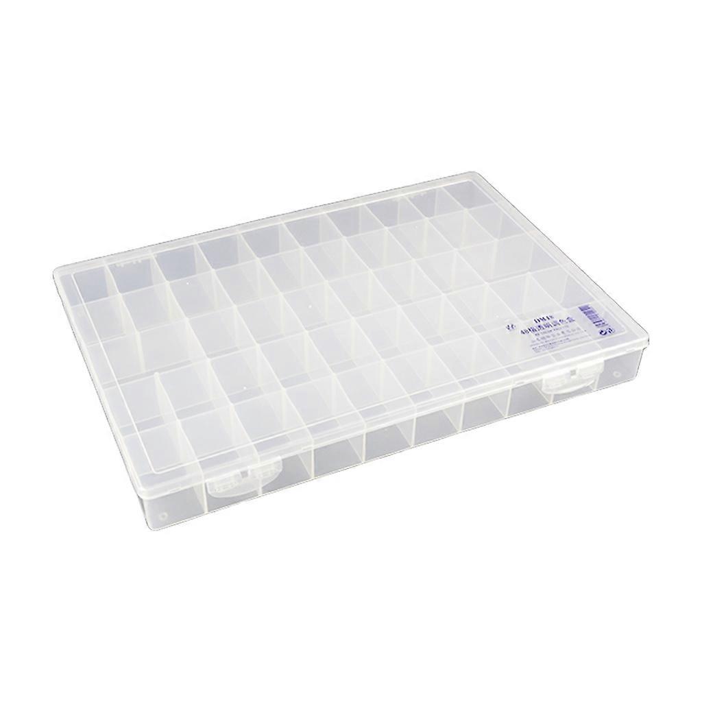 Customizable Color Pigments Storage Box with Fold Snap Lid 36/21/48/24Grids