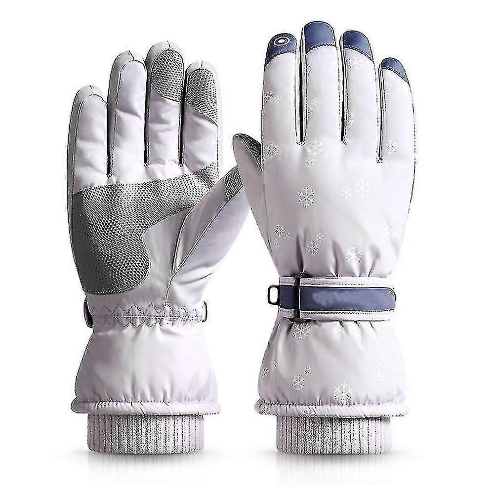 Warm Snow And Waterproof Pureh Neutral Gloves