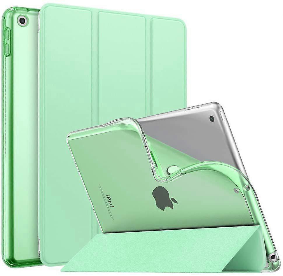 iPad 10.2 Case (Green, iPad Not Included) for 2021 iPad 9th Gen/2020 iPad 8th Gen/2019 iPad 7th Gen, Soft Matte Back with 10.2" iPad Stand