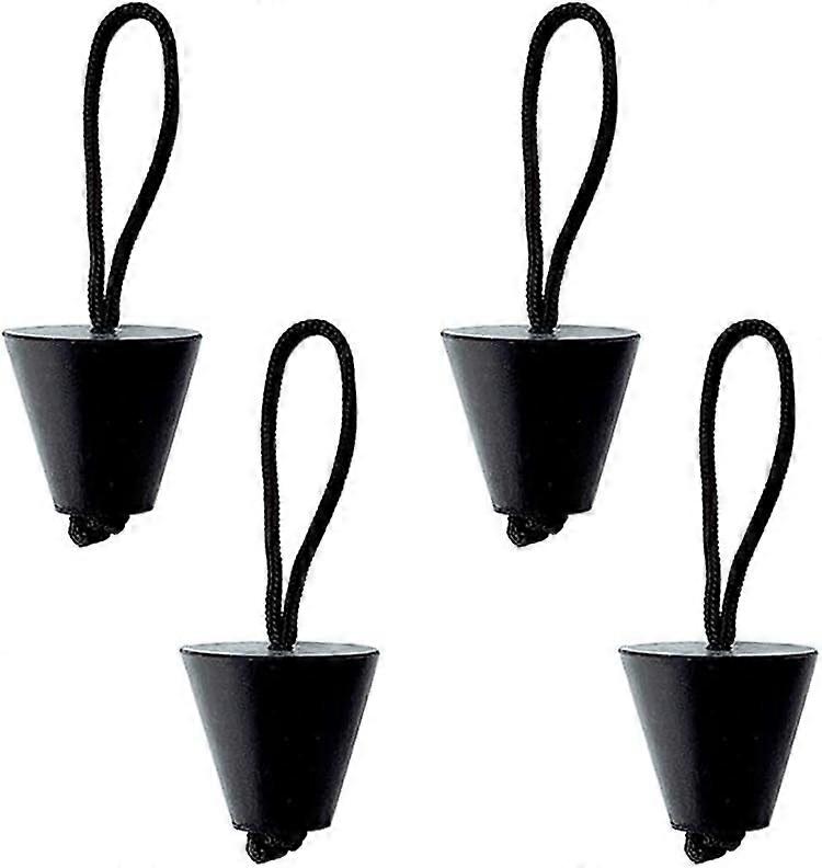 4PCS كاياك سكبر المكونات ، العالمي سيليكون Scupper المقابس استنزاف ثقوب التوصيل كاب مع الحبل ل