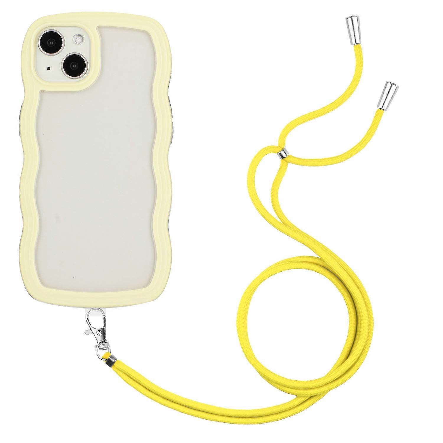Lanyard  TPU Clear PC Case For iPhone 15