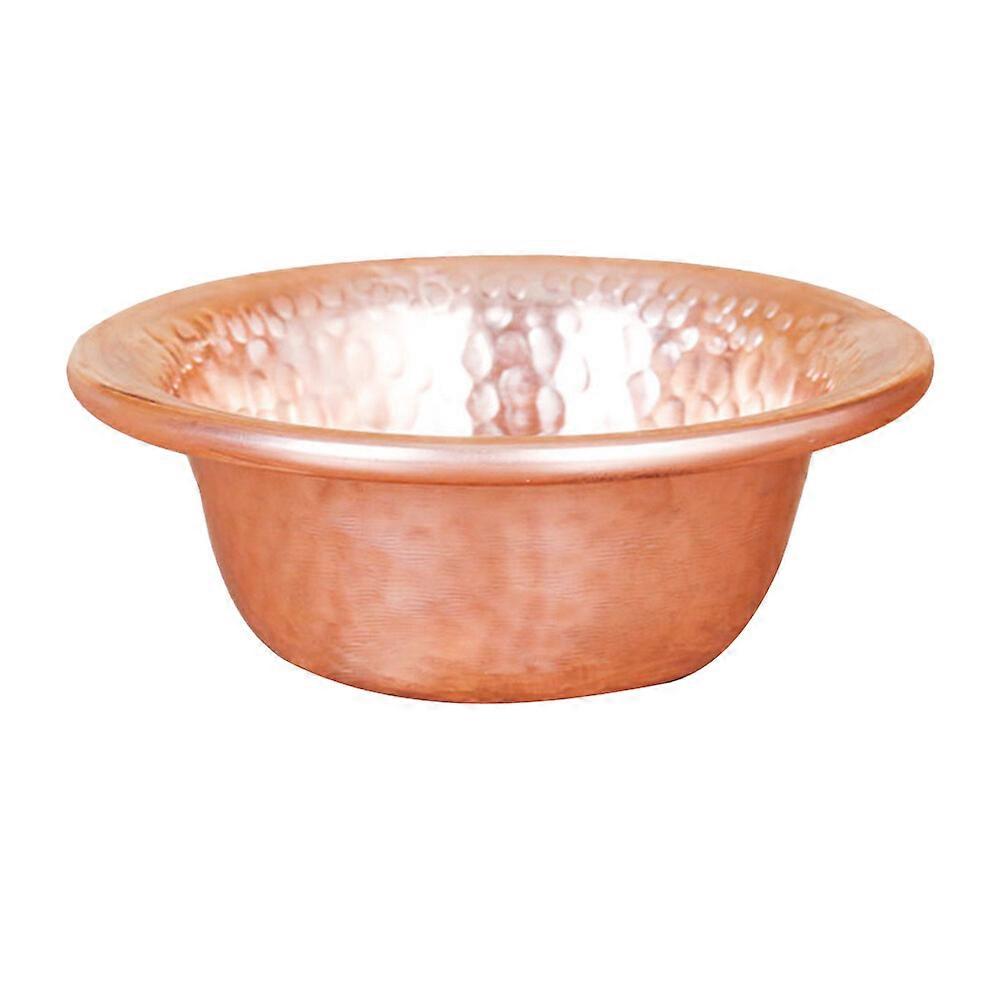 Durable Round Buddhist Offering Bowl Copper Container Portable Water Bowl