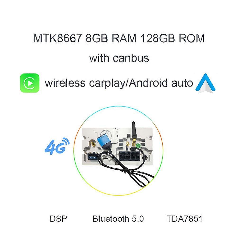 PX6 IPS 2 din Android 12.0 Car DVD Player 8Core 68G+8GB RAM For Ford Fiesta 2013-2016 multimedia GPS Glonass autoradio car radio