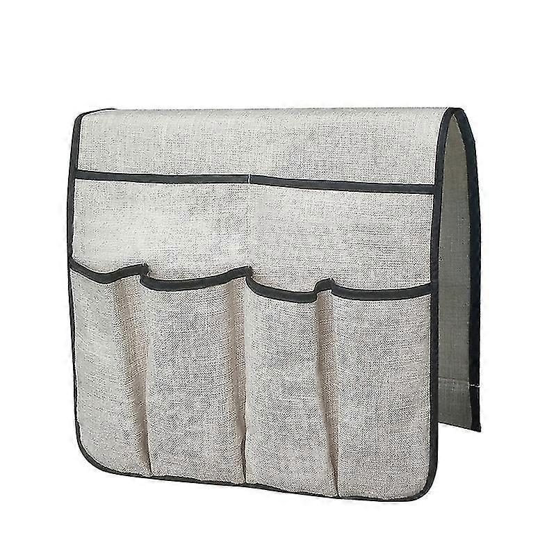 Sofa Armrest Organizer With 6 Pockets Remote Holder On Couch & Chair Arm Storage Pouch  For Magazine Tablet Phone Books