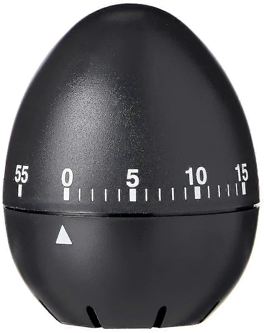 Black Egg Shape Mechanical Kitchen Timer