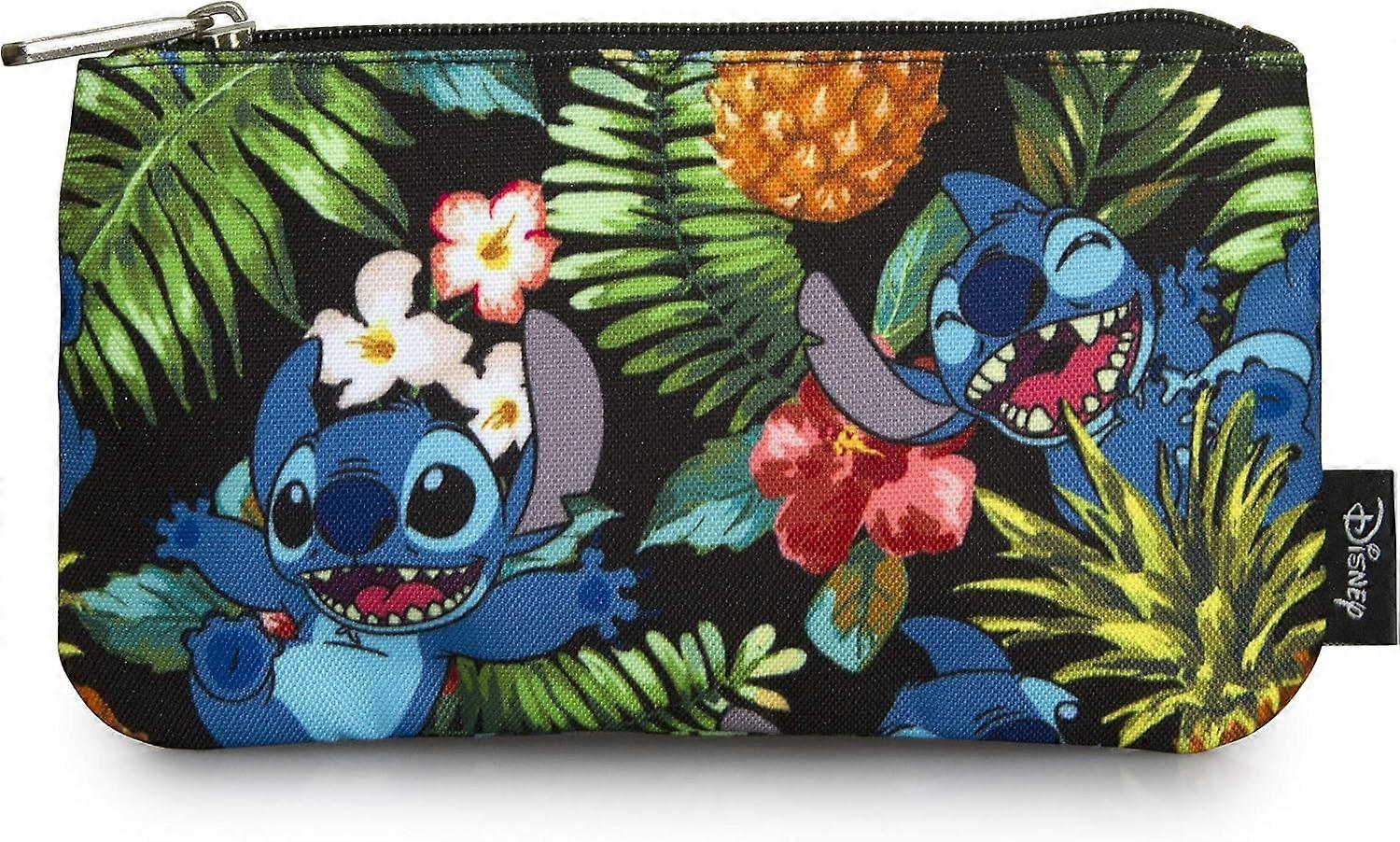 ngefly Disney Lilo & Stitch Hawaiian Print Cosmetic Bag Pouch Multicolor