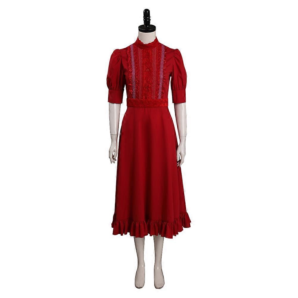 strapless open back dress Red Vintage A Line Crossover 3/4 Sleeve Tea Swing Dress