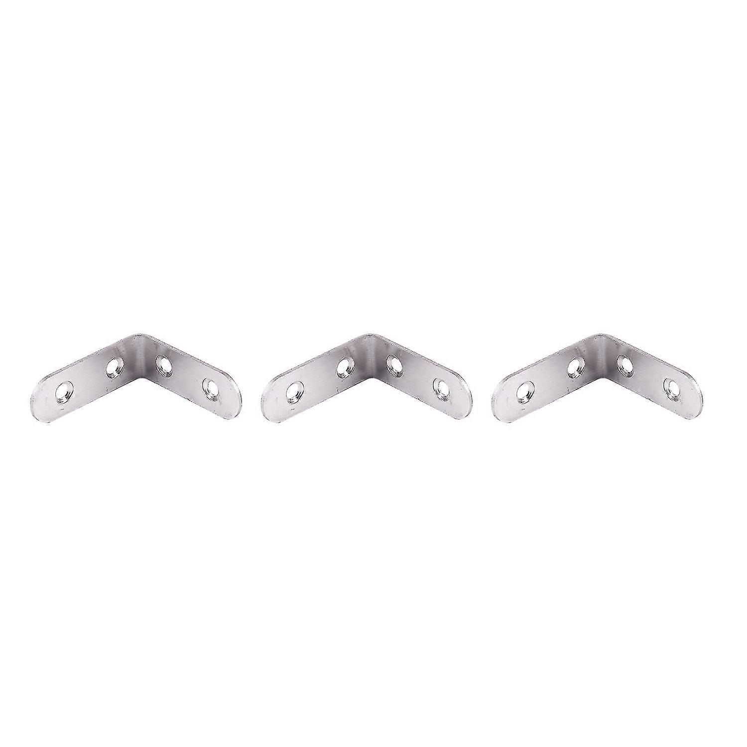 Flat L Shape Shelf Support Corner Brace Angle Bracket 5 X 5cm 3pcs