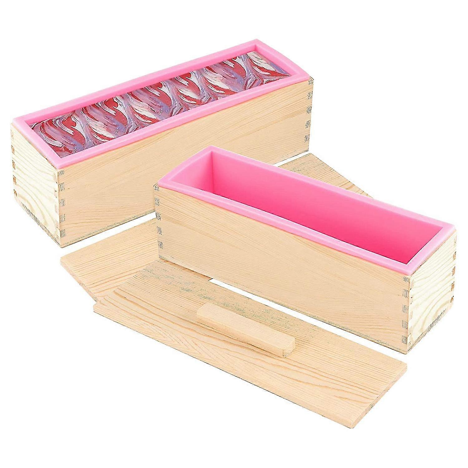 42oz Molds With 2 Lid, Flexible Rectangular Silic Ma Mold Kit With Box