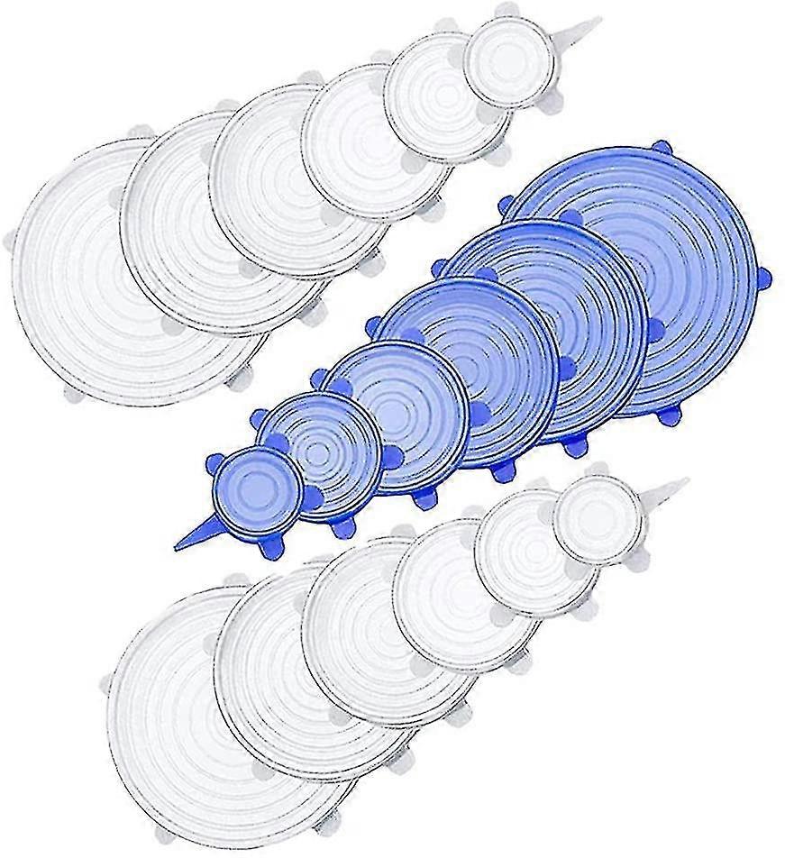 Tillbehör Expanderbara silikonlock 18 stycken Silikonlock Sträcker lock i