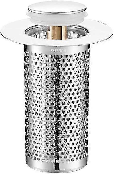 Universeller Waschbeckenstopper mit Korb Bounce-out Kupferkern Waschbecken Sieb Badezimmer