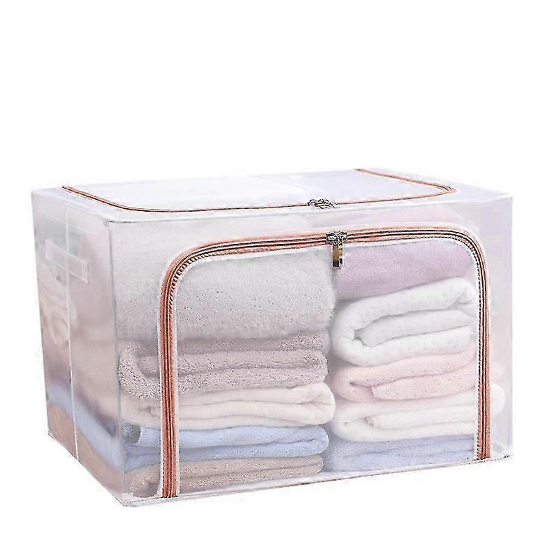 Clear PVC Window Storage Box with Double-way Zippers, Waterproof