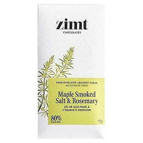Zimt Bar Chocolate Bar Maple Smoked Salt & Rosemary Coconut Sugar, 50 Grams (Case Of 12)