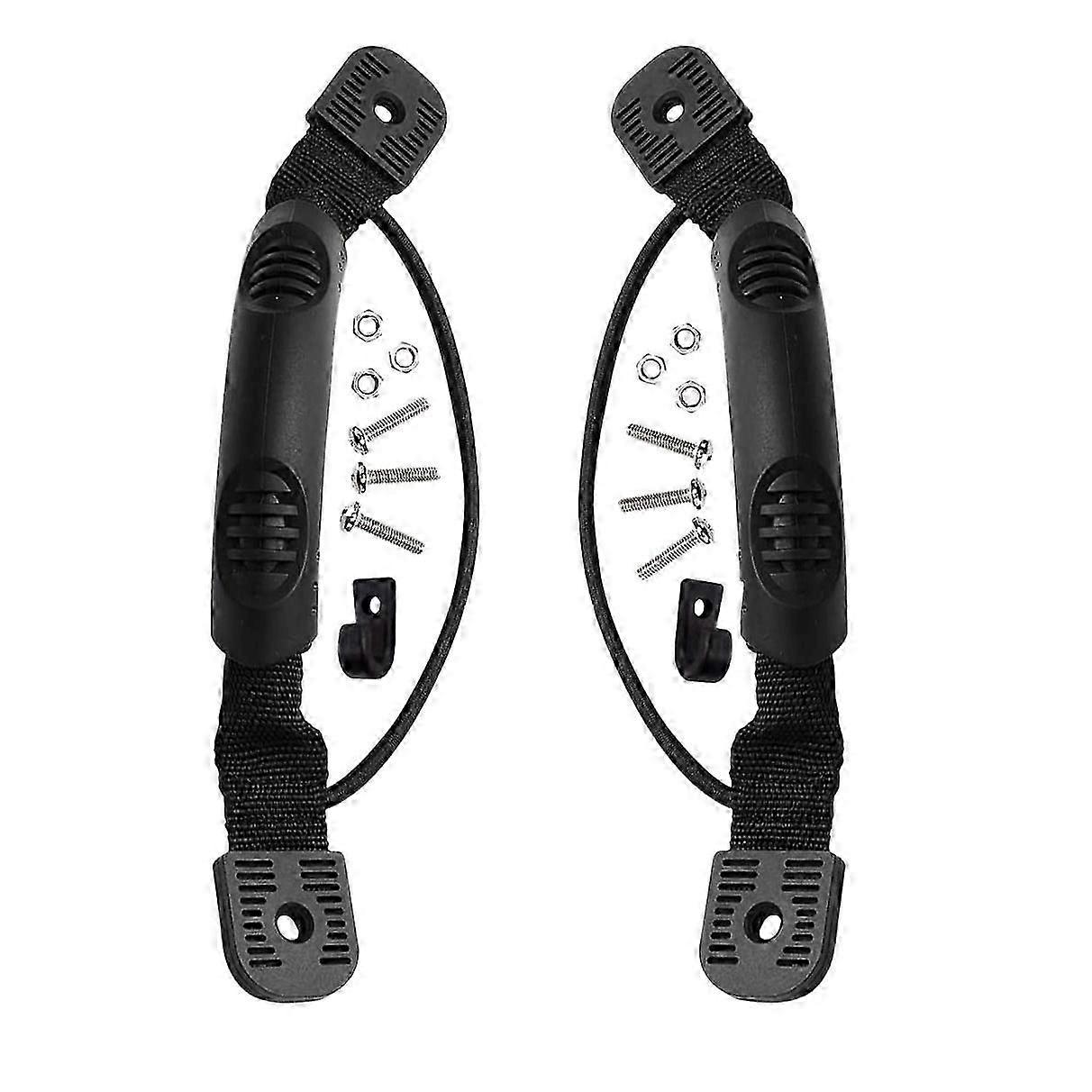 2pcs Kayaks Canoe Boat Side Mount Carry Handle Kayak Handle Carry Handles Mount Paddle With Screws And Bungee Cord