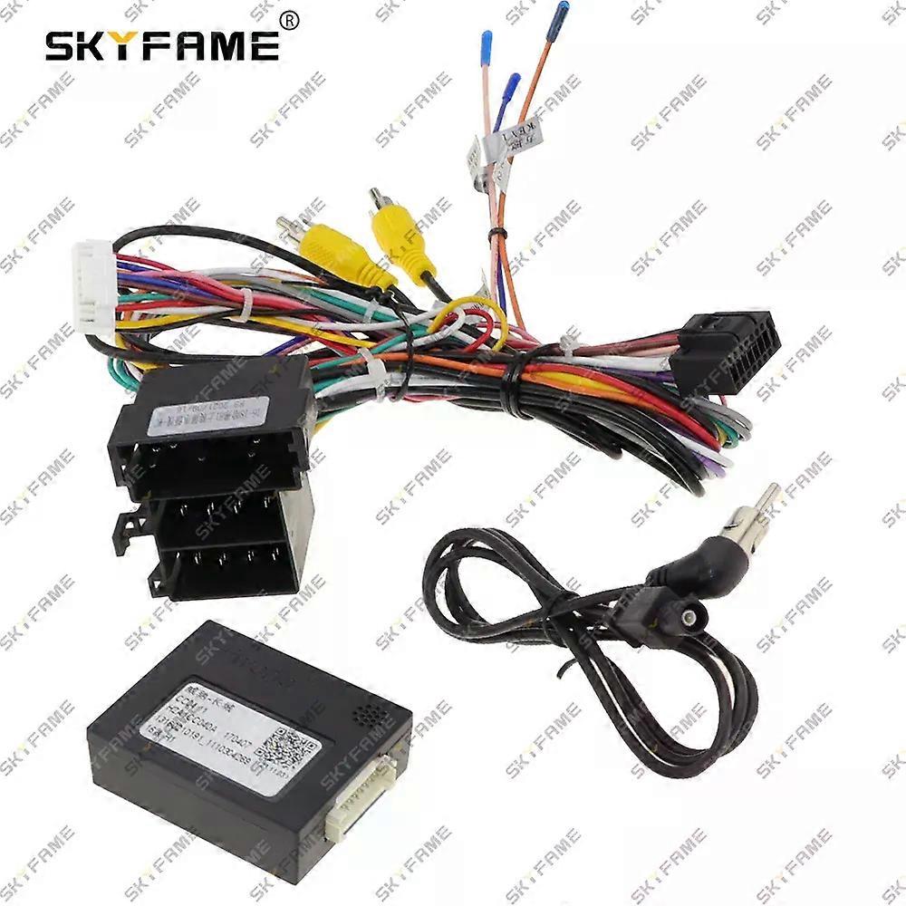 Applies to 16Pin Car Wiring Harness Adapter With Canbus Box Decoder For Great Wall Haval H1 2016-2018 Android Radio Power Cable