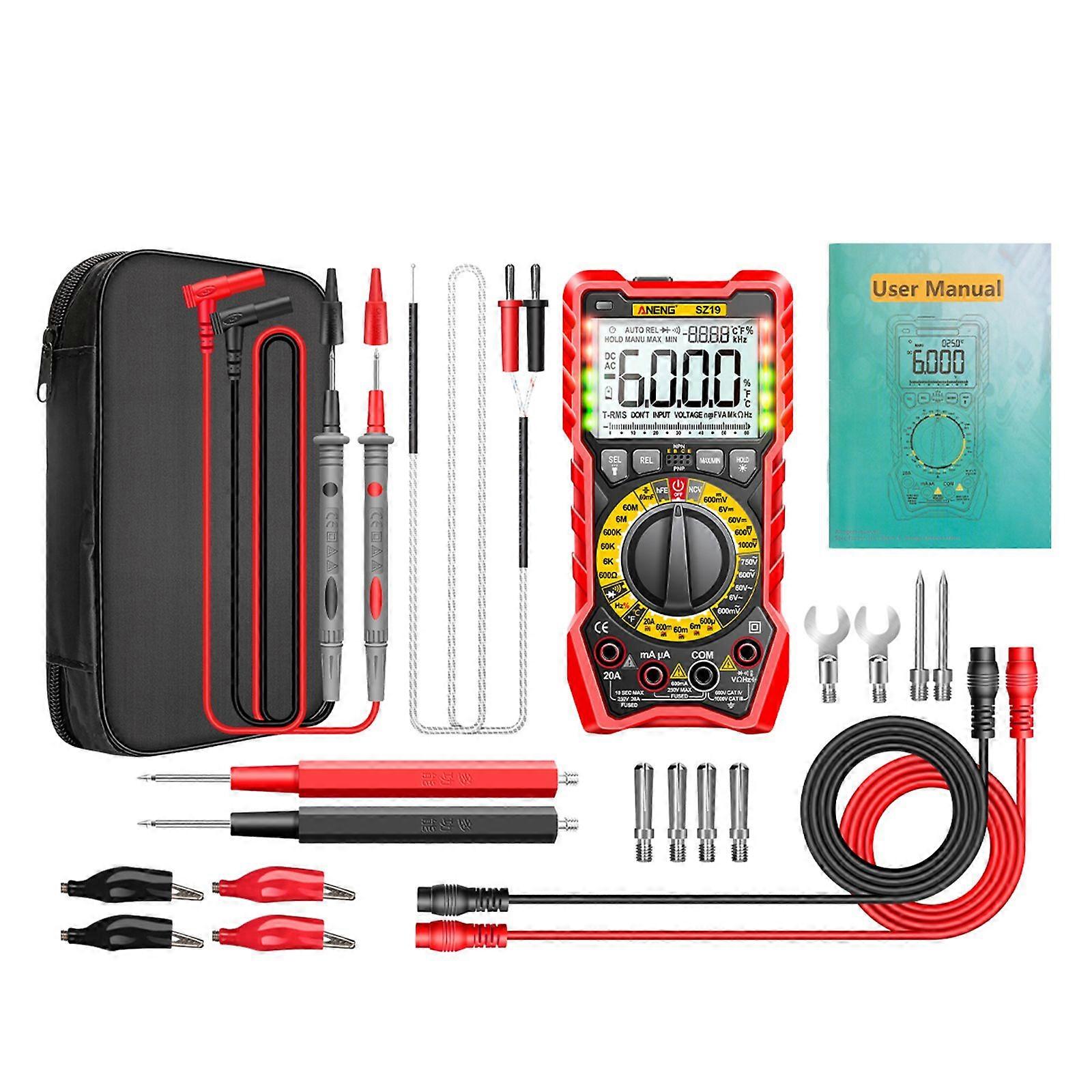 Upgraded Digital Multimeter for w/ Backlight- Voltmeter Ammeter Ohmmeter NCV-Dio