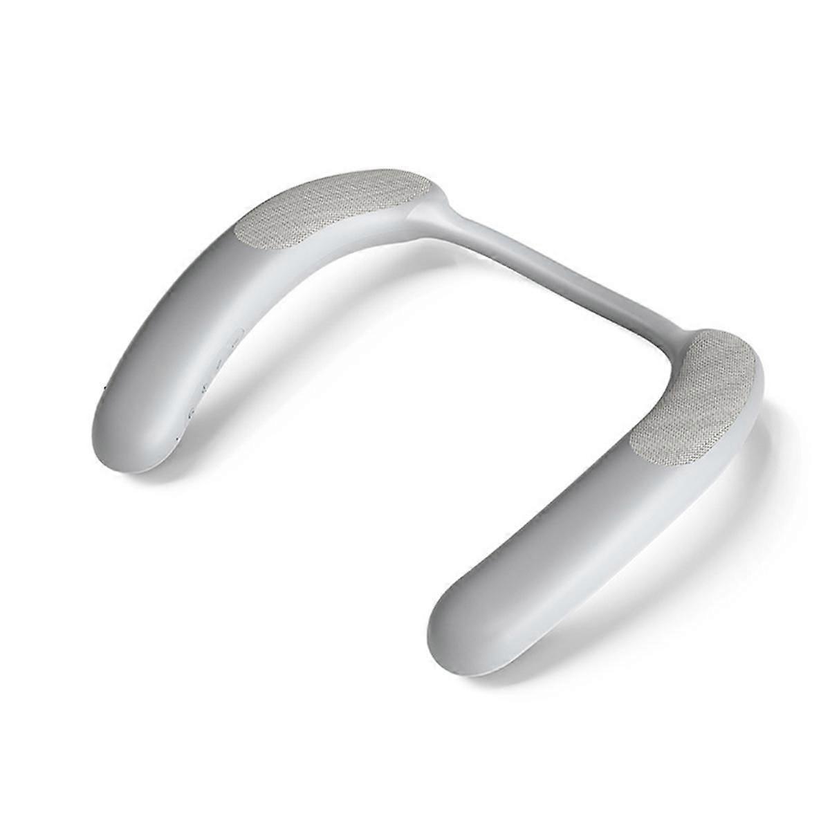 Neck Wearable Wireless Bluetooth Speaker, Portable Stereo Music Player with Microphone, Bass, Hands