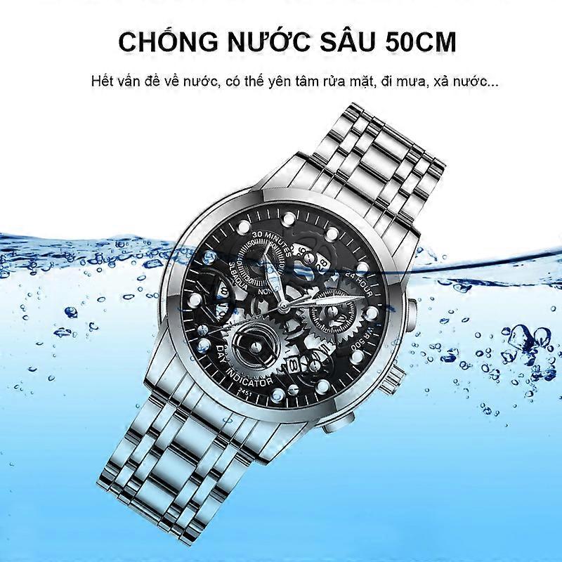 Elegant Glass Men's Quartz Watch: Perfect for Casual Leisure and Contemporary Style