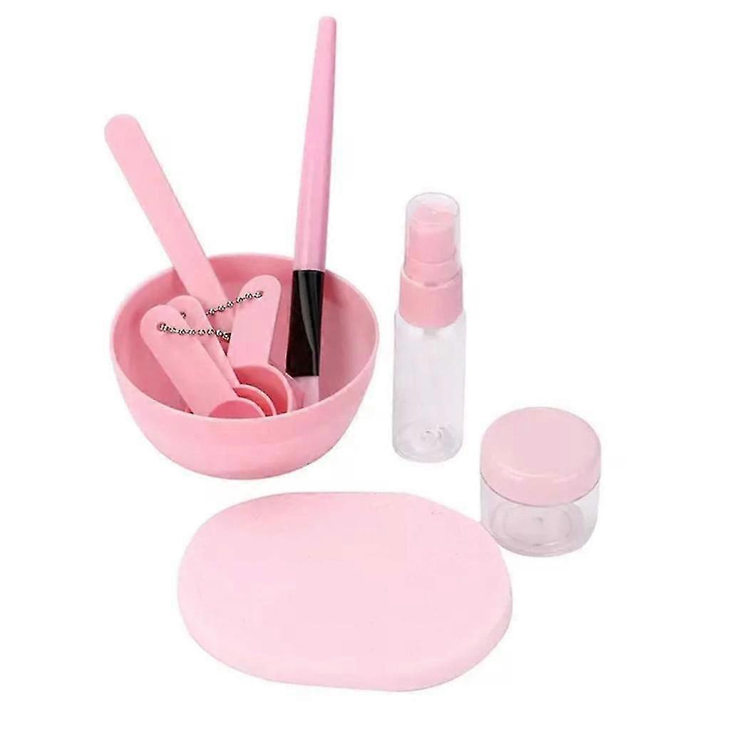 F Mask Mixing l Set, Mask Brush, Brush l Set, Mask Brush Set, F Mask Set, Brush, l, Spray Bottle, Cream Box, Measuring Spoon (pink)