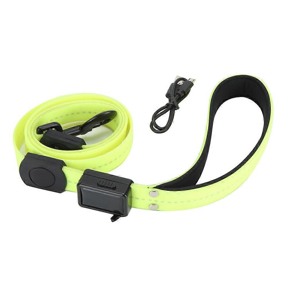 PU Universal Lighting LED Efficient Waterproof USB Charging Pulling Traction Leash Rope for Dogs
