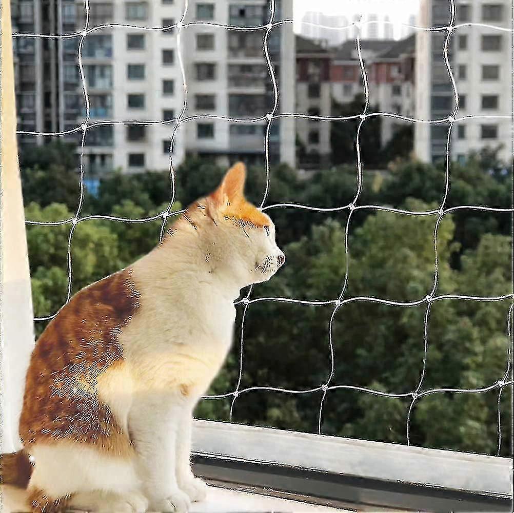 Cat Safety Net,cat Protection Net, High Quality Transparent No-drill Balcony Cat Net For Balconies, Windows, Stairs And Terraces