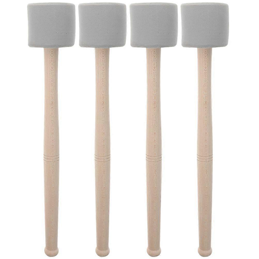 2 Pairs of Bass Drum Mallet Performance Drum Stick Percussion Instrument Accessory