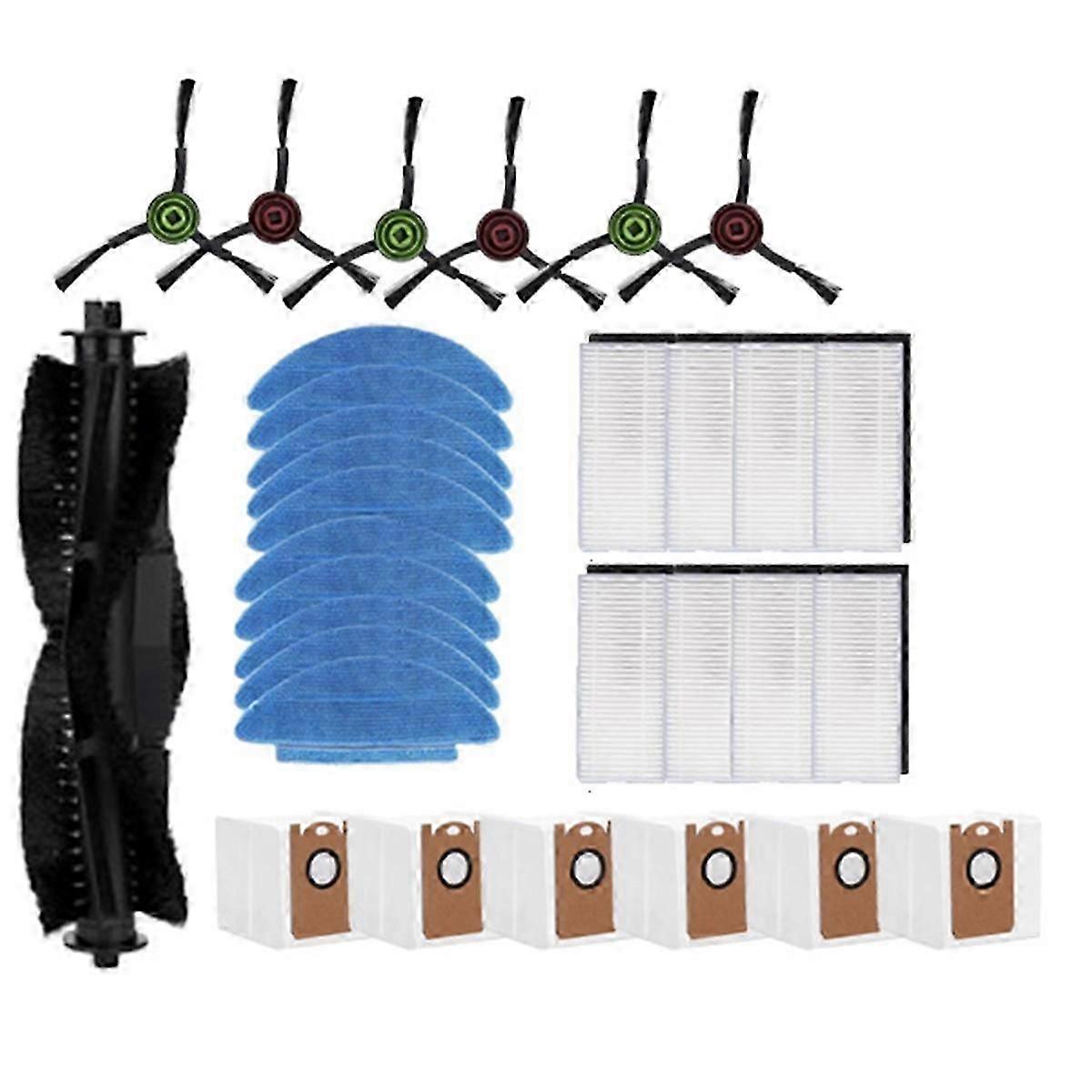 31Pcs suitable for X20 SW+ / 11415/ X21 SW+ / 11500 Sweeping Robot Main Side Brush Mop Filter Set