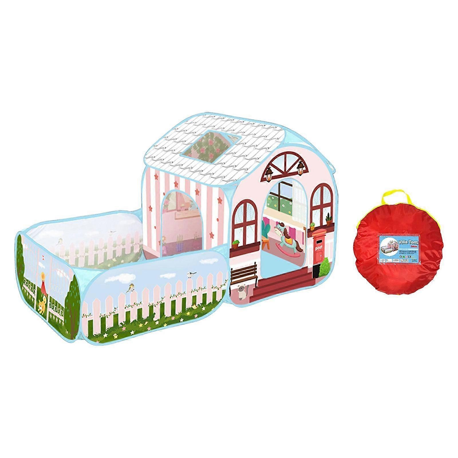 ילדים משחקים אוהל נייד לימוד נסיכת טירה לפיקניקים ברביקיו חצר אחורית