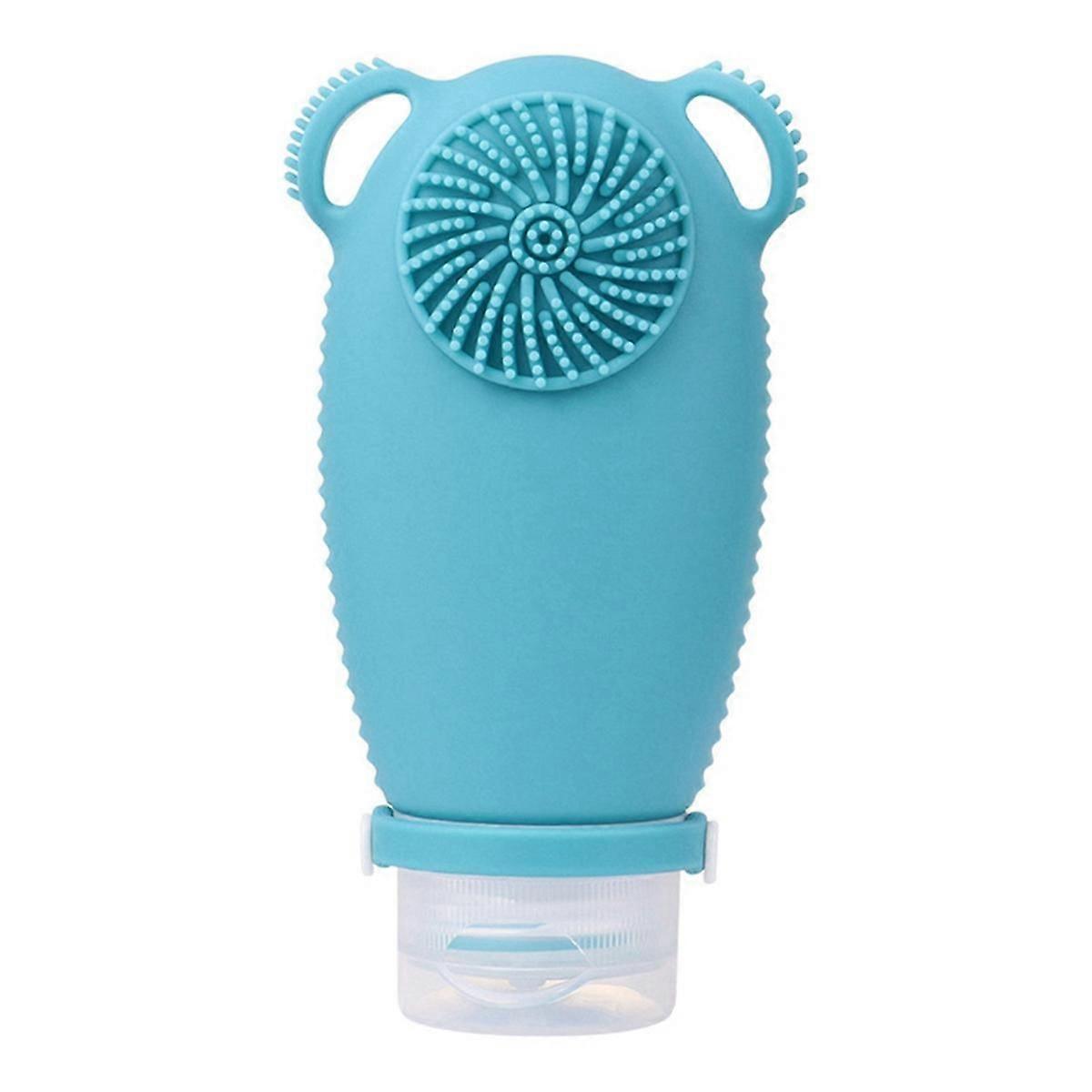 Silicone Travel Refillable Bottle Cleansing Brush Portable Shampoo Bottles Lotion Cosmetics Container B