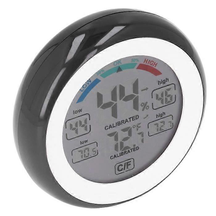 Thermometer Hygrometer - OMABETA - Model 85mm - 24h Recording - Touch Screen - ABS