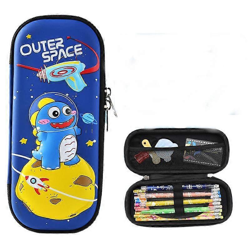 Pencil Case Organizer for kids large-capacity 3D three-dimensional multi-compartment pupil pencil case childrens school suppliHappy Planet Dragon
