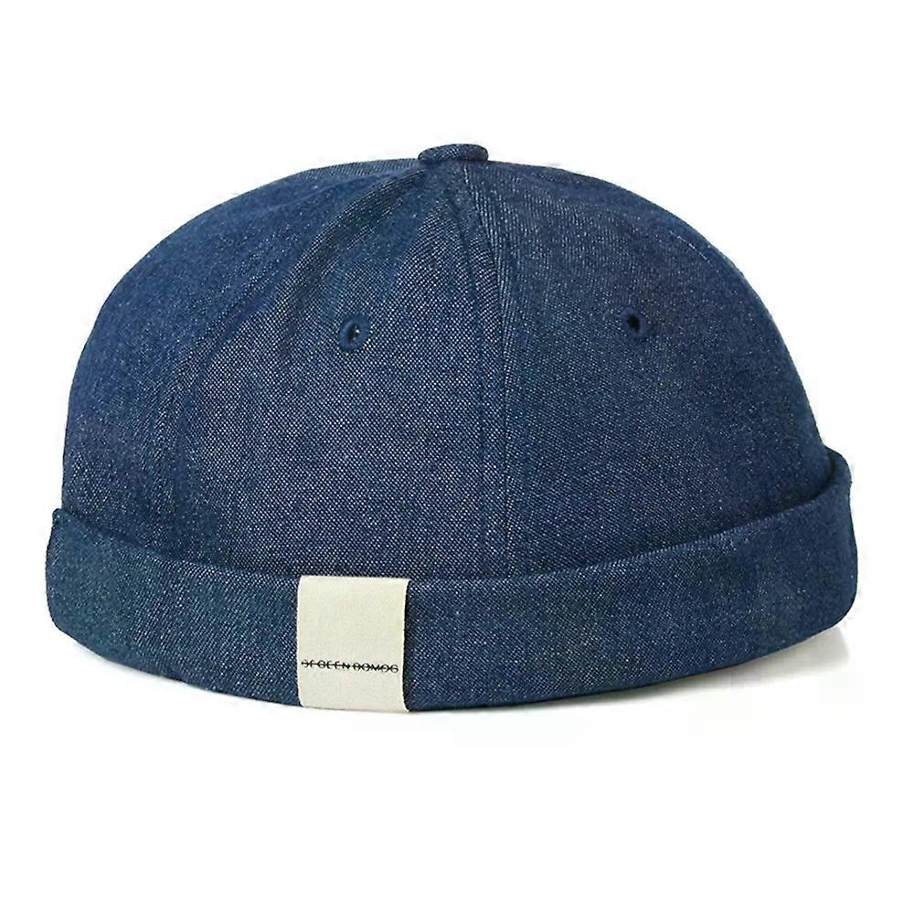 Säädettävä ranskalainen Brimless Hat Mens Vogue Retro Skull Cap Docker Sailor Cap Biker Pipo Retro aurinkohatut Vintage Unisex Harajuku