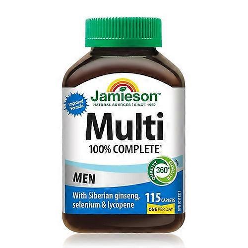 Jamieson Vitamins 100% Complete Multi Men, 115 Count (Pack of 2)
