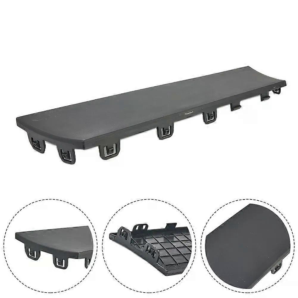 1pc Rear Bumper Tow Bar Cover Trim Flap Trailer Hitch Mount Cover With Hole Black Plastic compatible for Tesla Model Y 2020-2021 MAXP