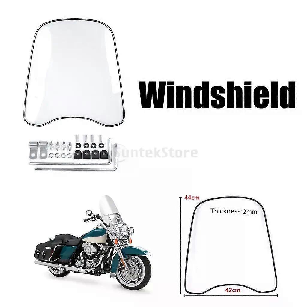 Universal Clear PC Windshield Wind or  compatible forMotorcycle ATV Motorcycle Windshield Wind Screen Deflector Protector MAXP