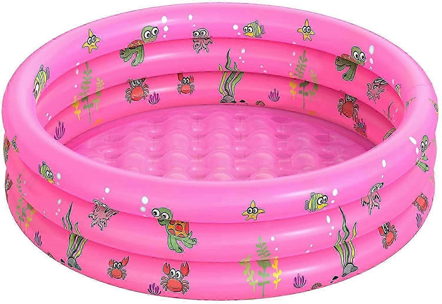 Garden Round Inflatable Baby Swimming Pool, Portable Inflatable Child/Children Little Pump Pool,Kiddie Paddling Pool Indoor&Outdoor Toddler Water Game