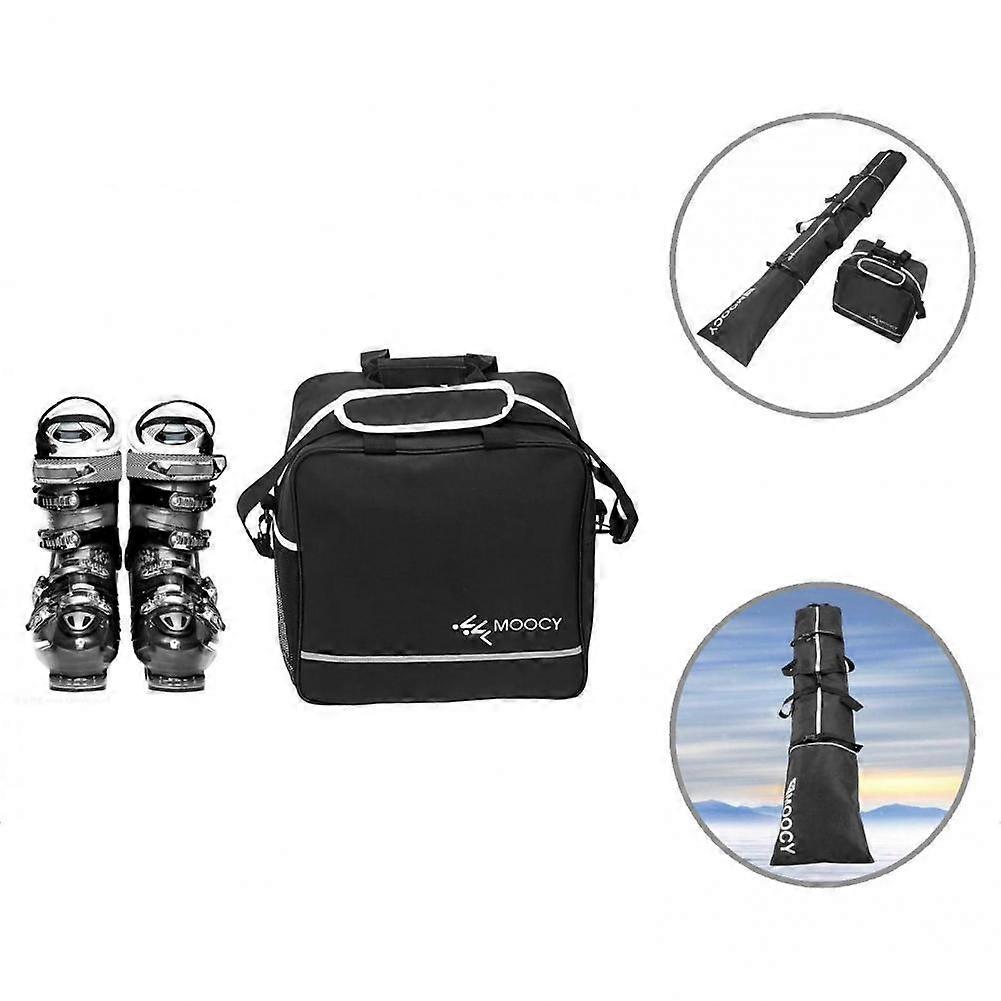 Ski Bag Ultralight Polyester Large Capacity Two Piece Ski Boot Bag Combo