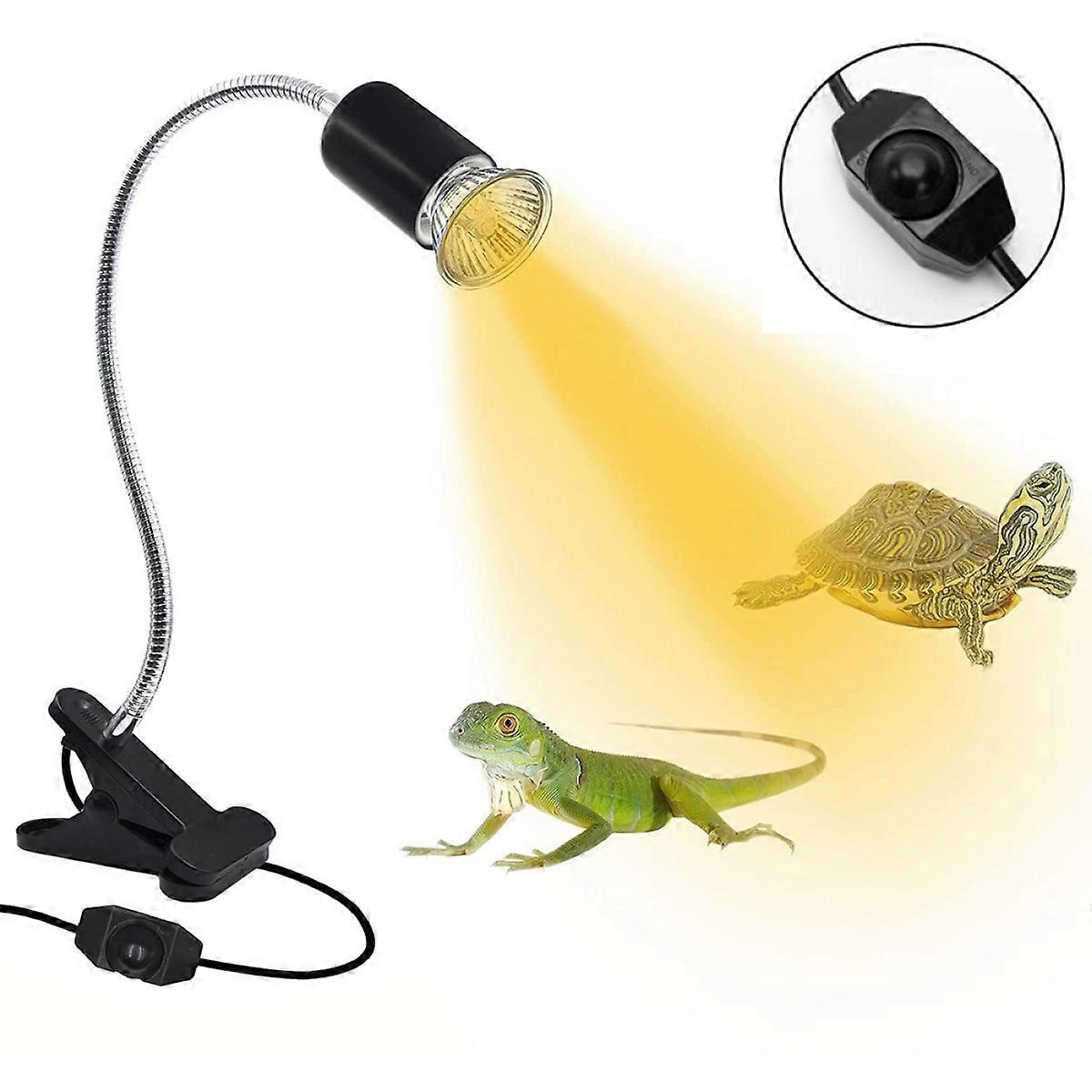 Reptile Heat Lamp System, Compact Size Easy Maneuvering For Versatile Positioning, Supports Digestion And Absorption Of Food In Reptiles And Other