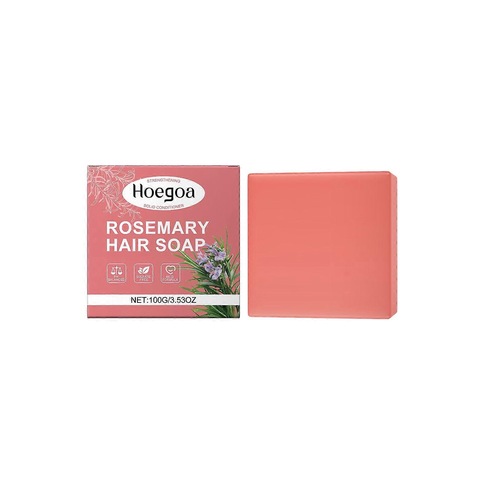 Hoegoa Alecrim Sabonete para Cuidados com os Cabelos Essência de Alecrim Sabonete para Cuidados com os Cabelos