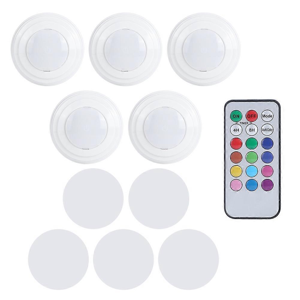 Touch-Controlled Under-Cabinet LED Night Light for Closets, Battery-Powered, Adjustable Brightness, Warm White Color