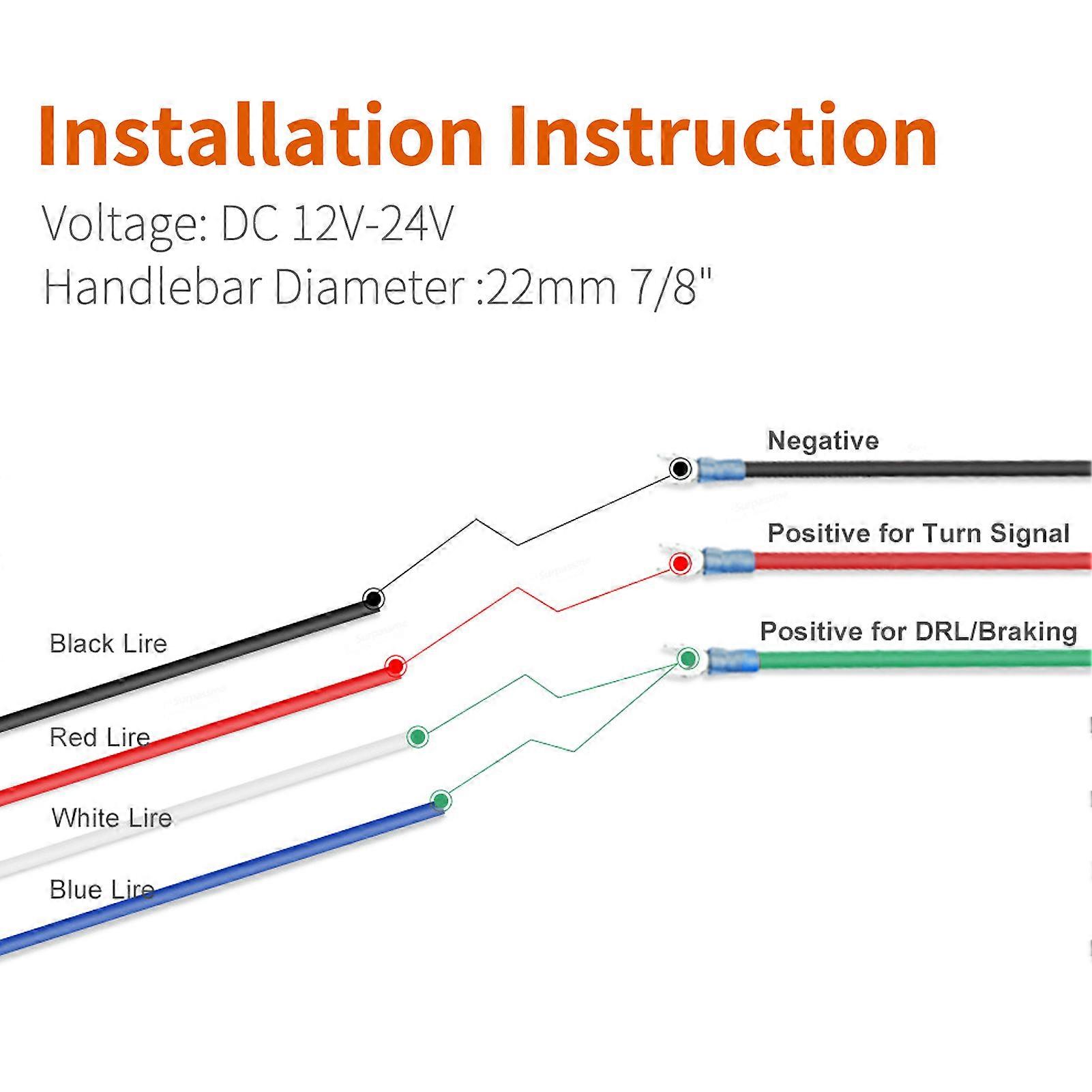 Motorcycle Handguards Cover Universal Waterproof Anti-fall and Windproof Protector with LED Directional Light