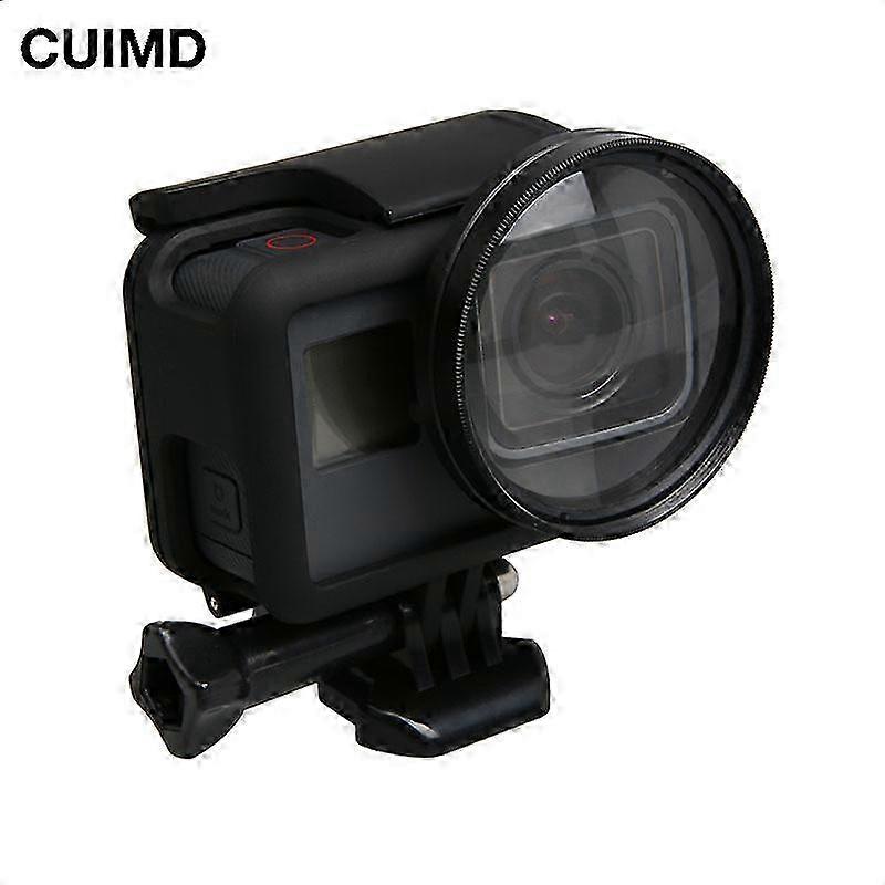 Gopro Hero 5/6/7 Compatibele Close-Up +10 Macro Lens Filter Cap met 52mm Adapter Ring en Extra Filters