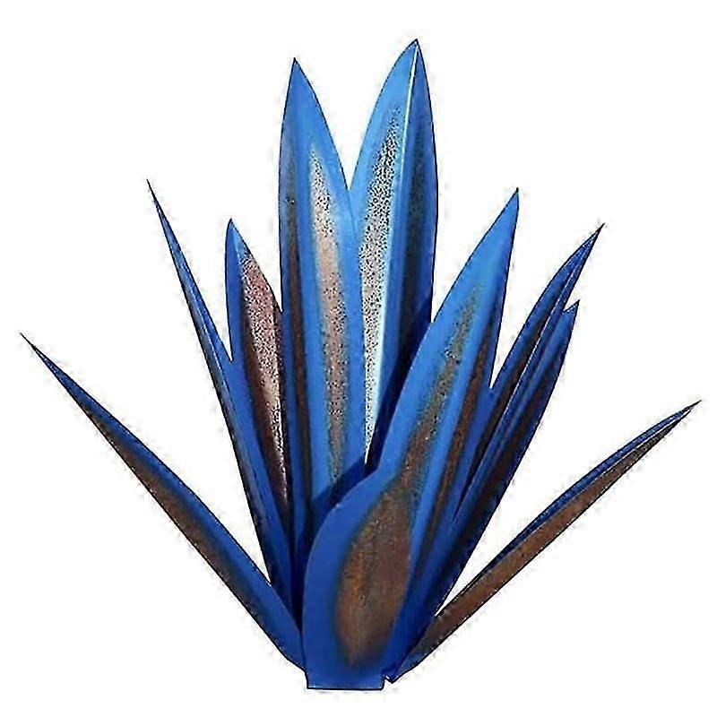 Tequila Rustic Sculpture Metal Agave Plant Home Decor Rustic Hand Painted Metal Agave Garden Ornaments Outdoor,55cm DS