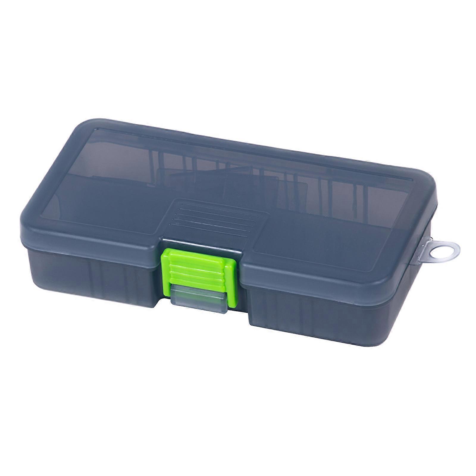 Waterproof Hooks Box Fishing Tackle Container Box Fishing Storage Box Fish Lure Organizers Box with Removable Dividers 13.7x8x3cm